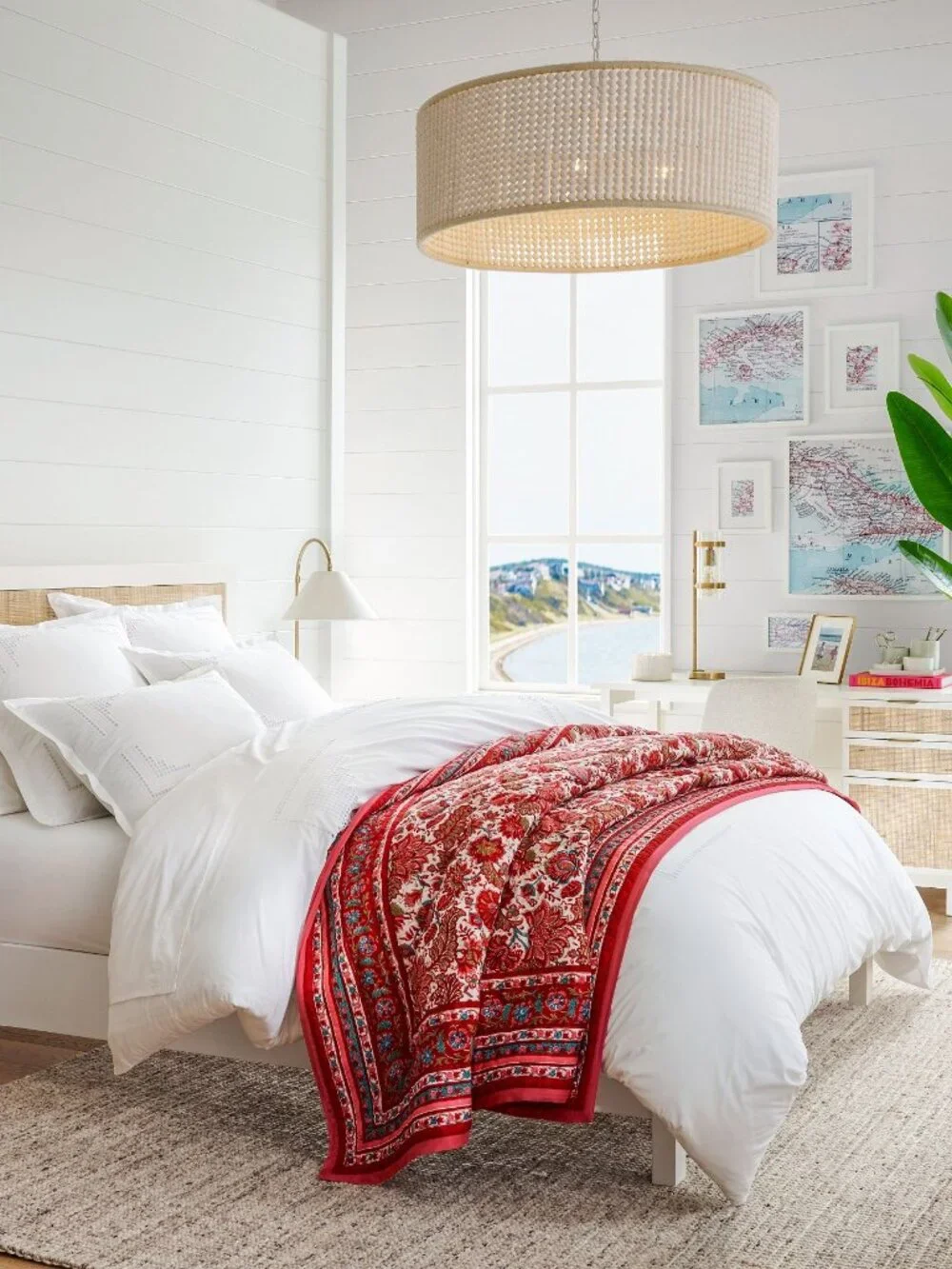 Pottery Barn Eyelet Duvet Cover Cotton Percale White Full Queen Size Bedding NWT